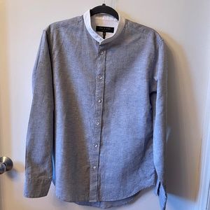 Rag & Bone - Grandad Shirt - Medium - Blue